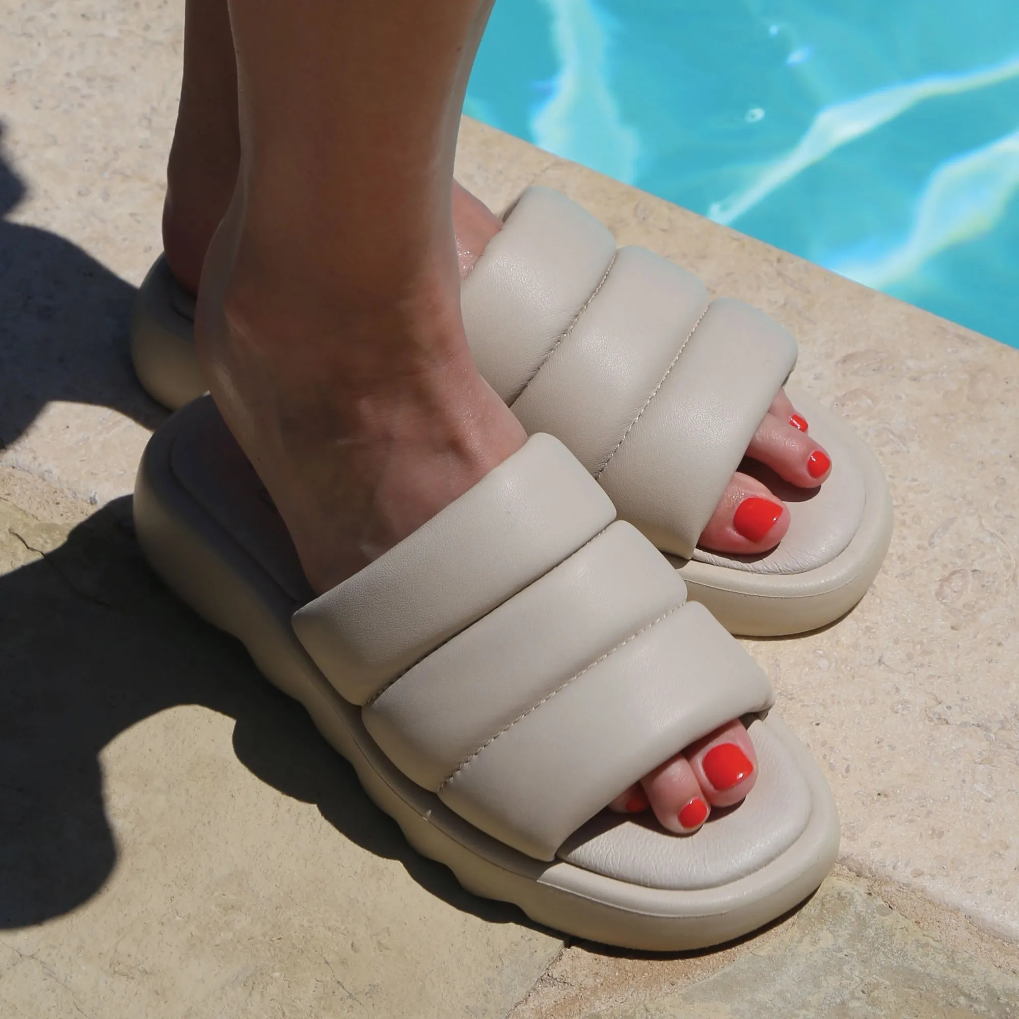 Julep Leather Water-Repellent Sandal