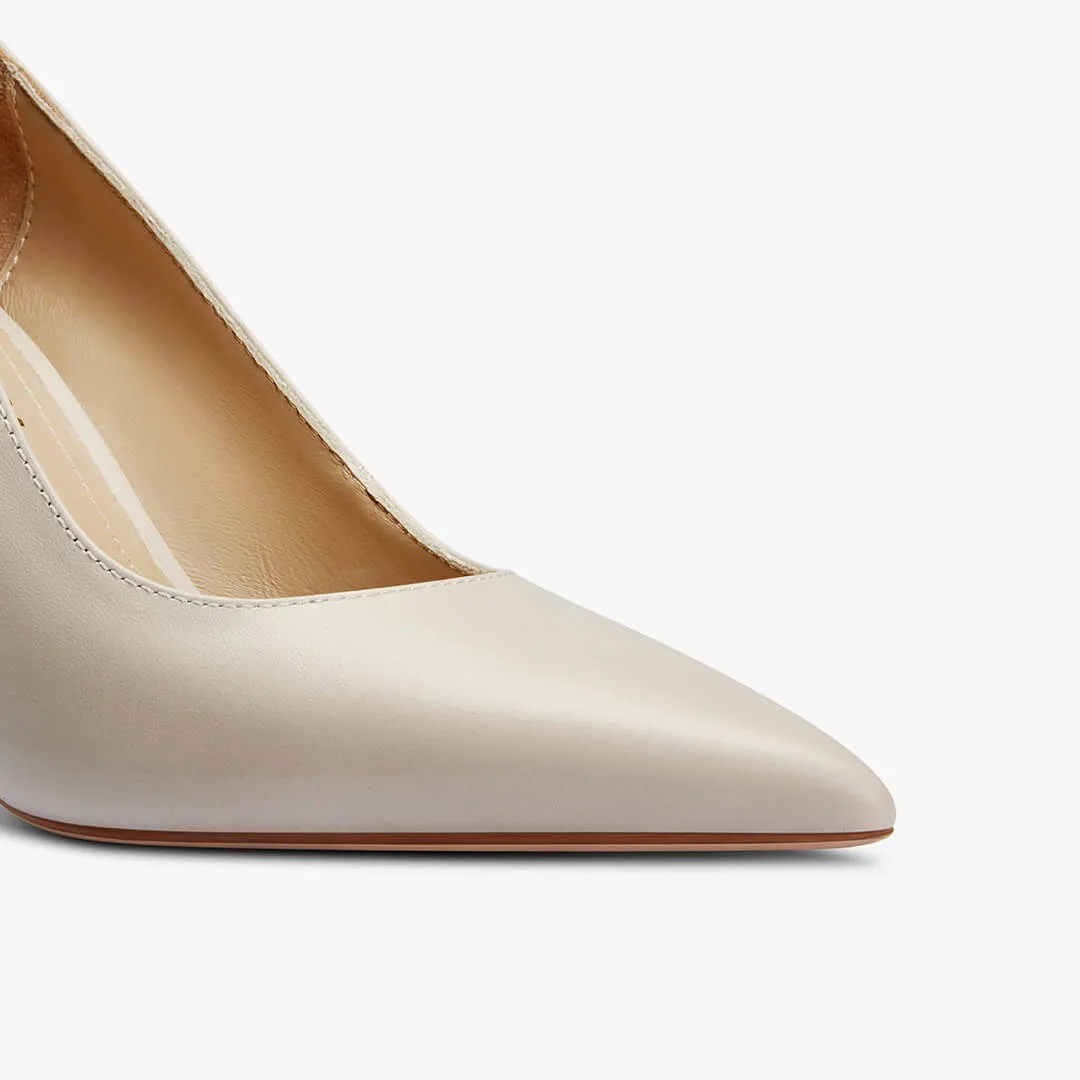 *Kayte - Beige Leather Classic Pump