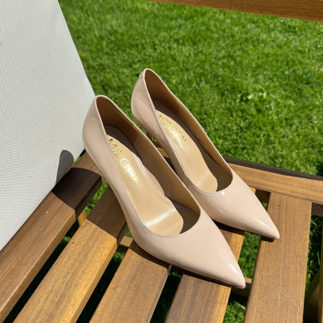 *Kayte - Beige Patent Classic Pump