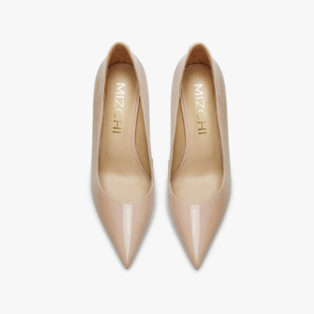 *Kayte - Beige Patent Classic Pump