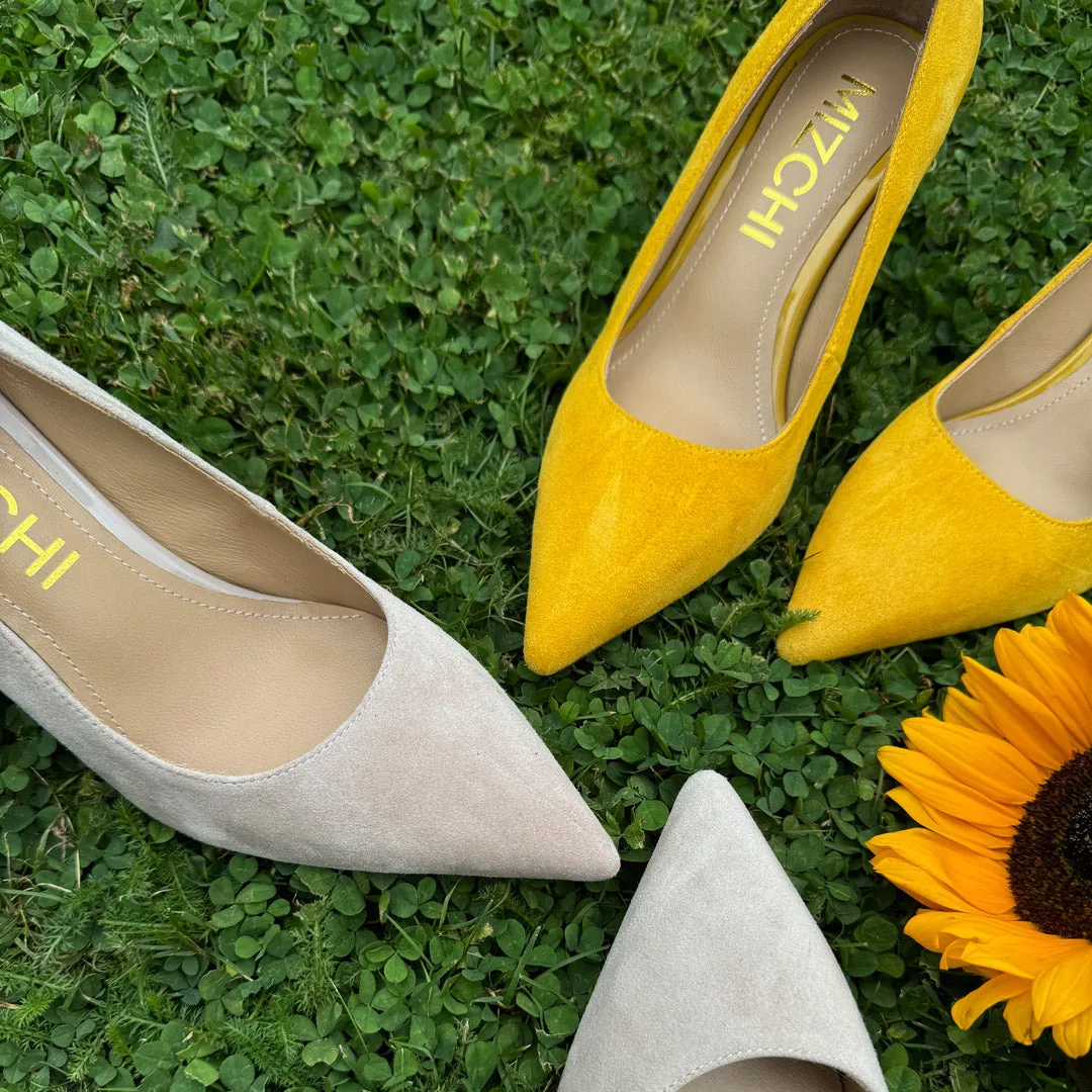 *Kayte - Mustard Suede Classic Pump