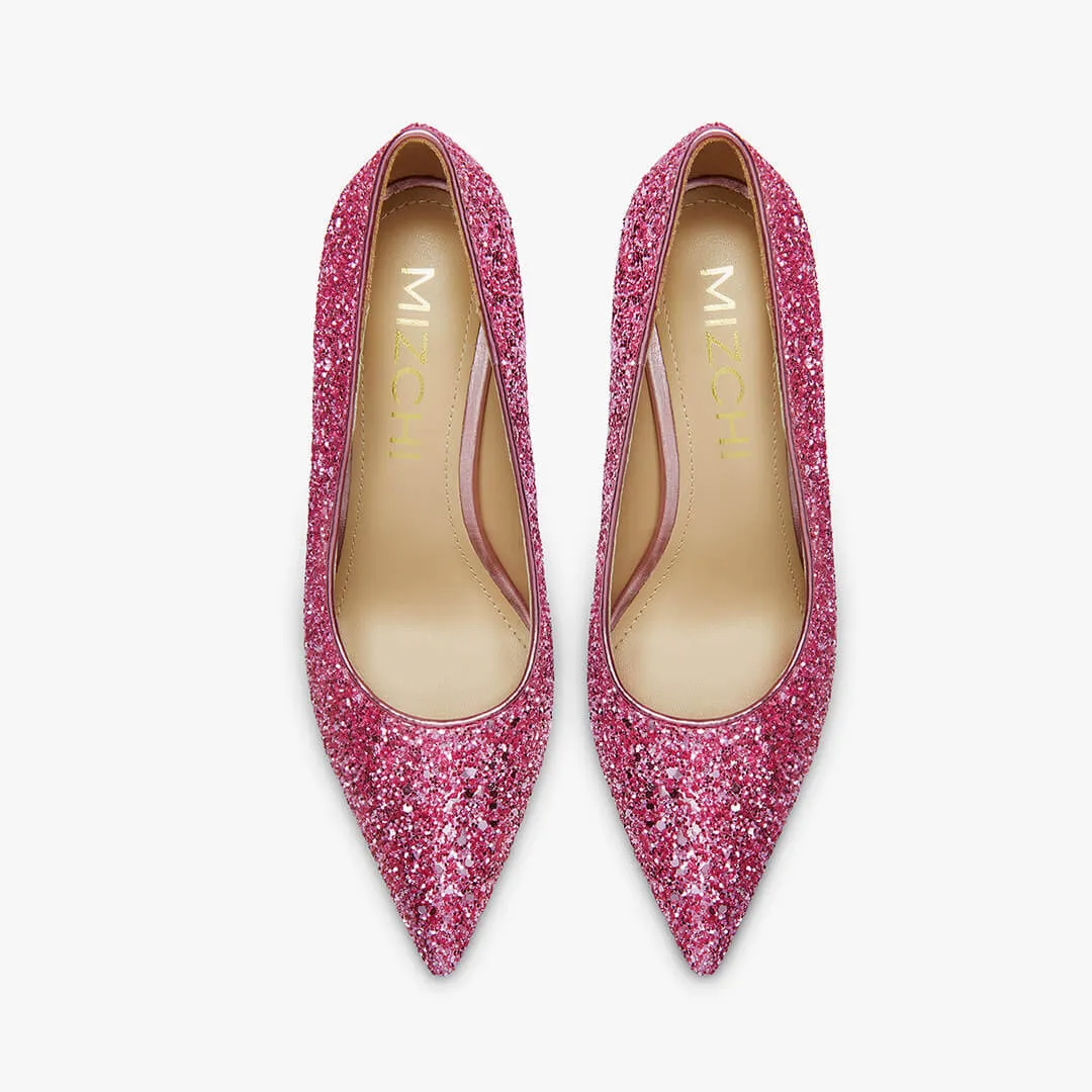 *Kayte - Pink Glitter Party Pump