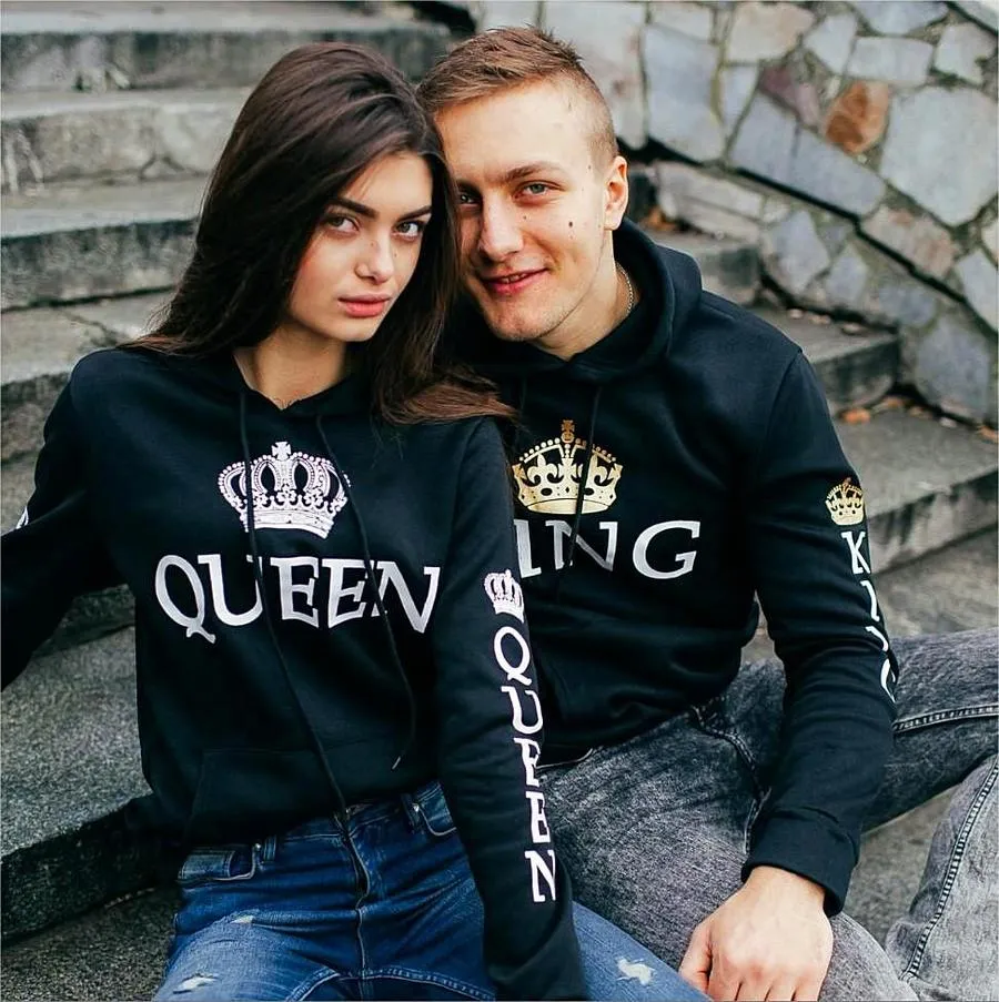 King and Queen Lovers Hoodie