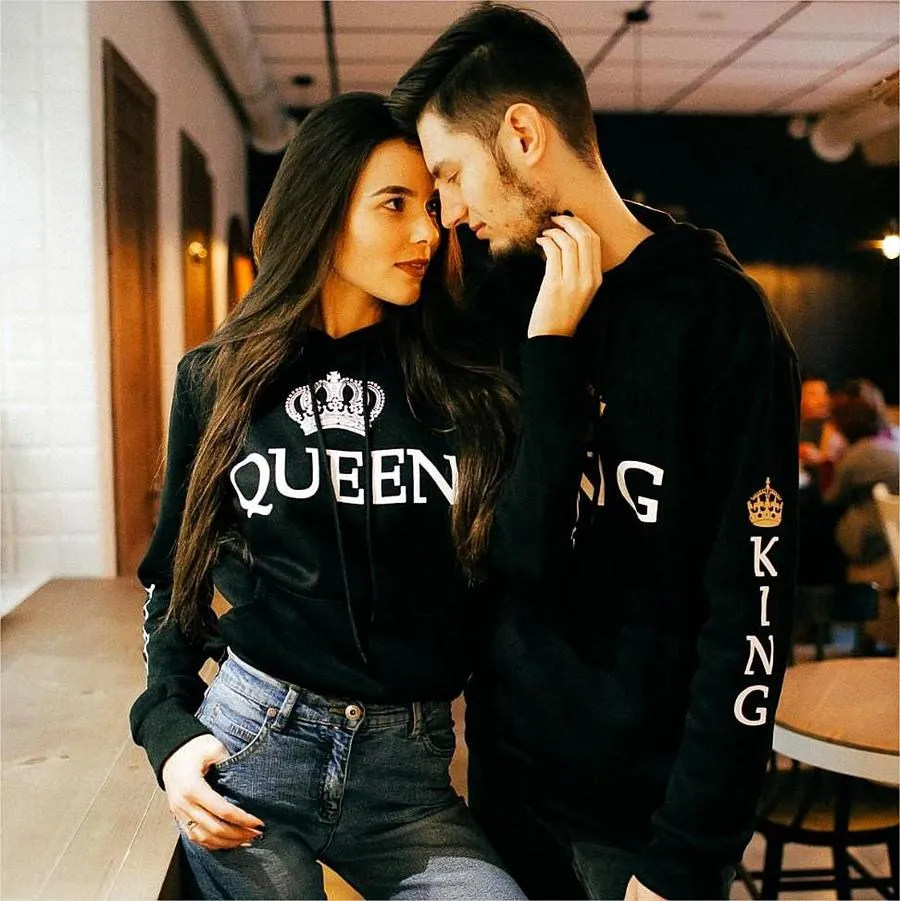 King and Queen Lovers Hoodie