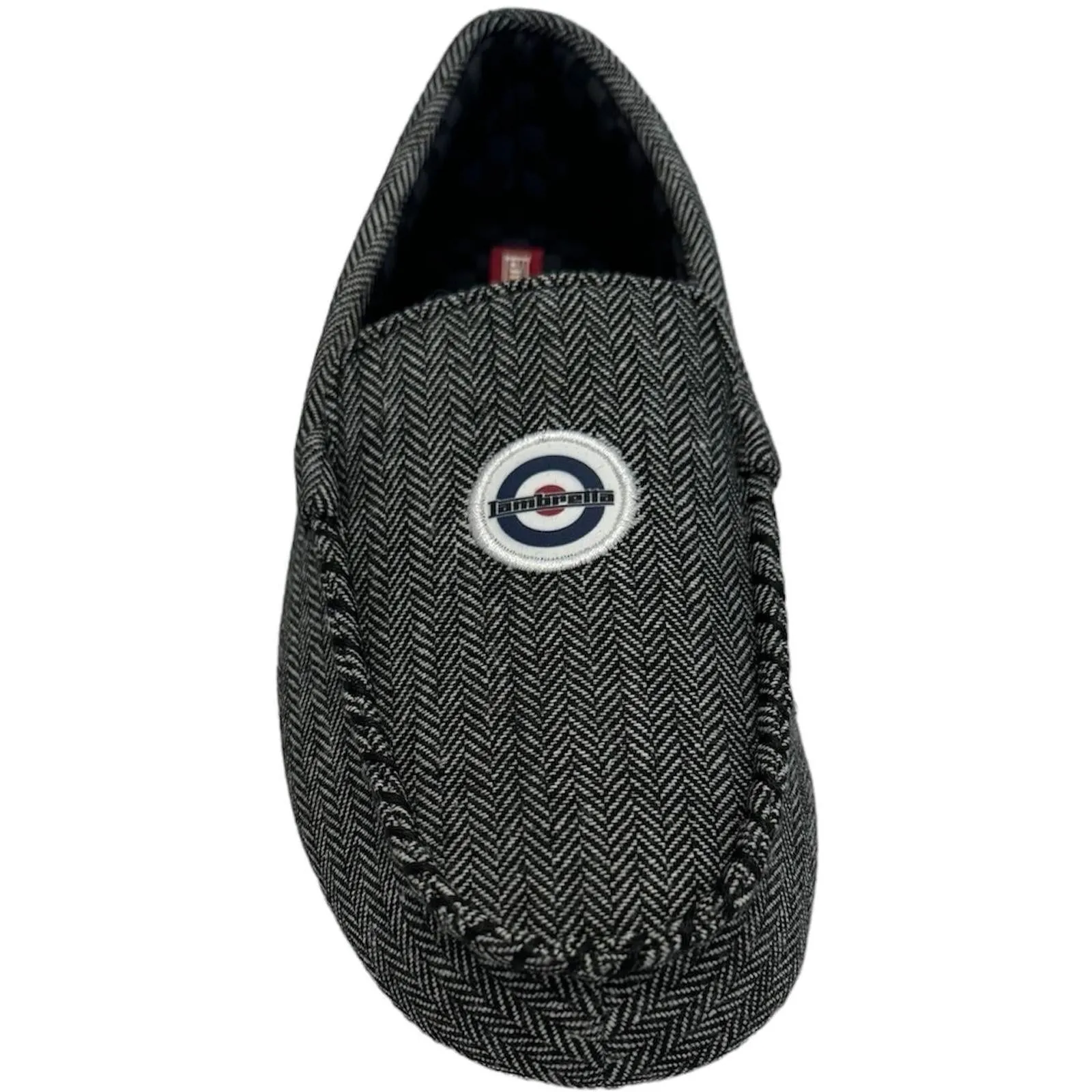 Lambretta Mens Bug Sherpa Lined Slip In Moccasins Slippers