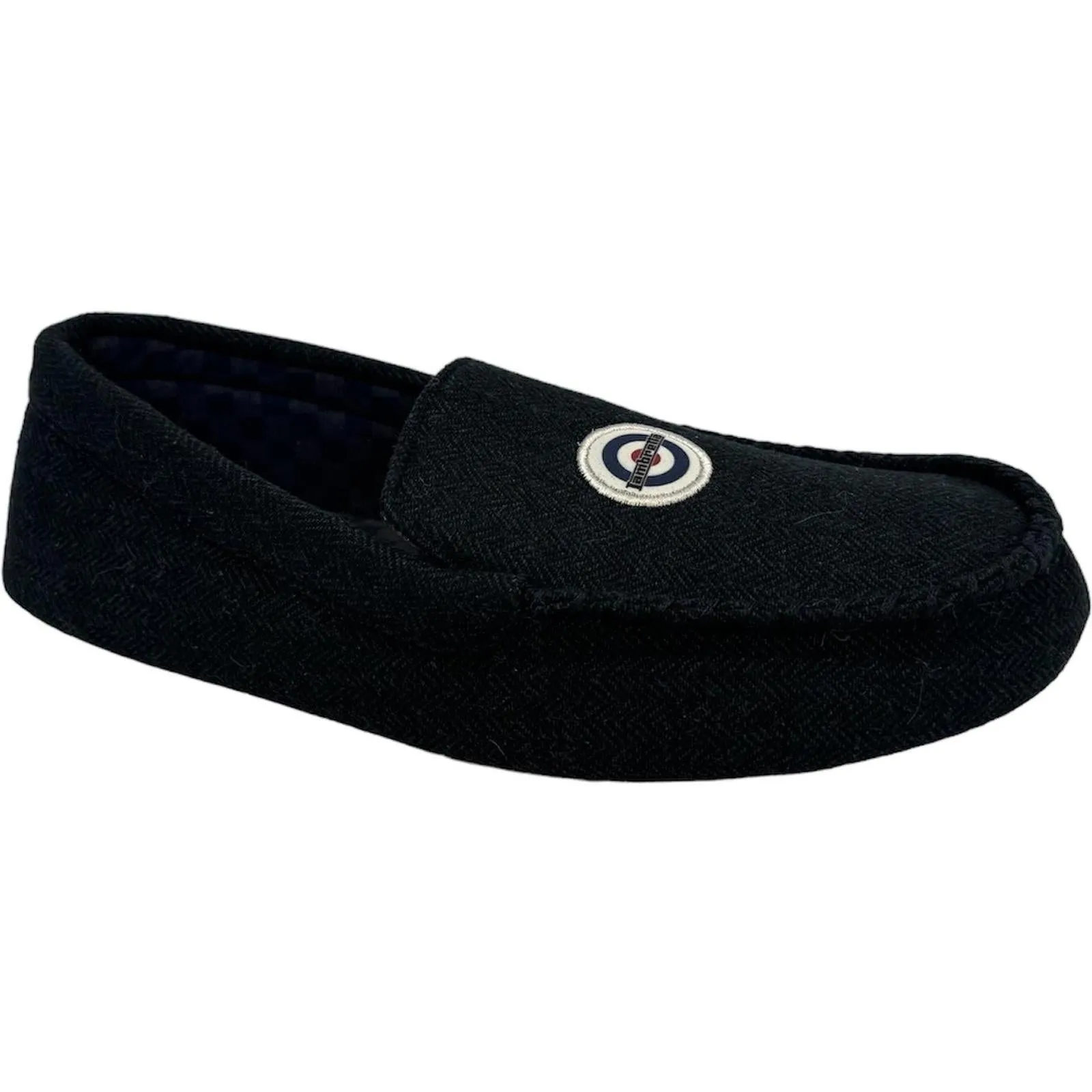 Lambretta Mens Bug Sherpa Lined Slip In Moccasins Slippers