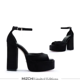 *LAURANCE - black velvet platform