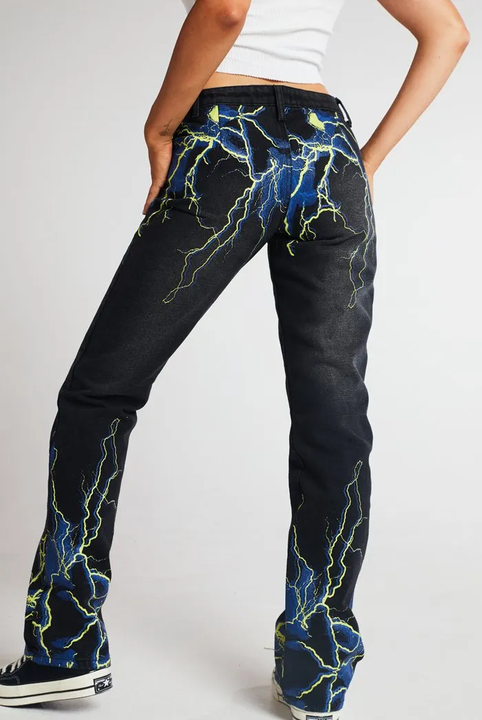 Lightning Strike Low Rise Jeans