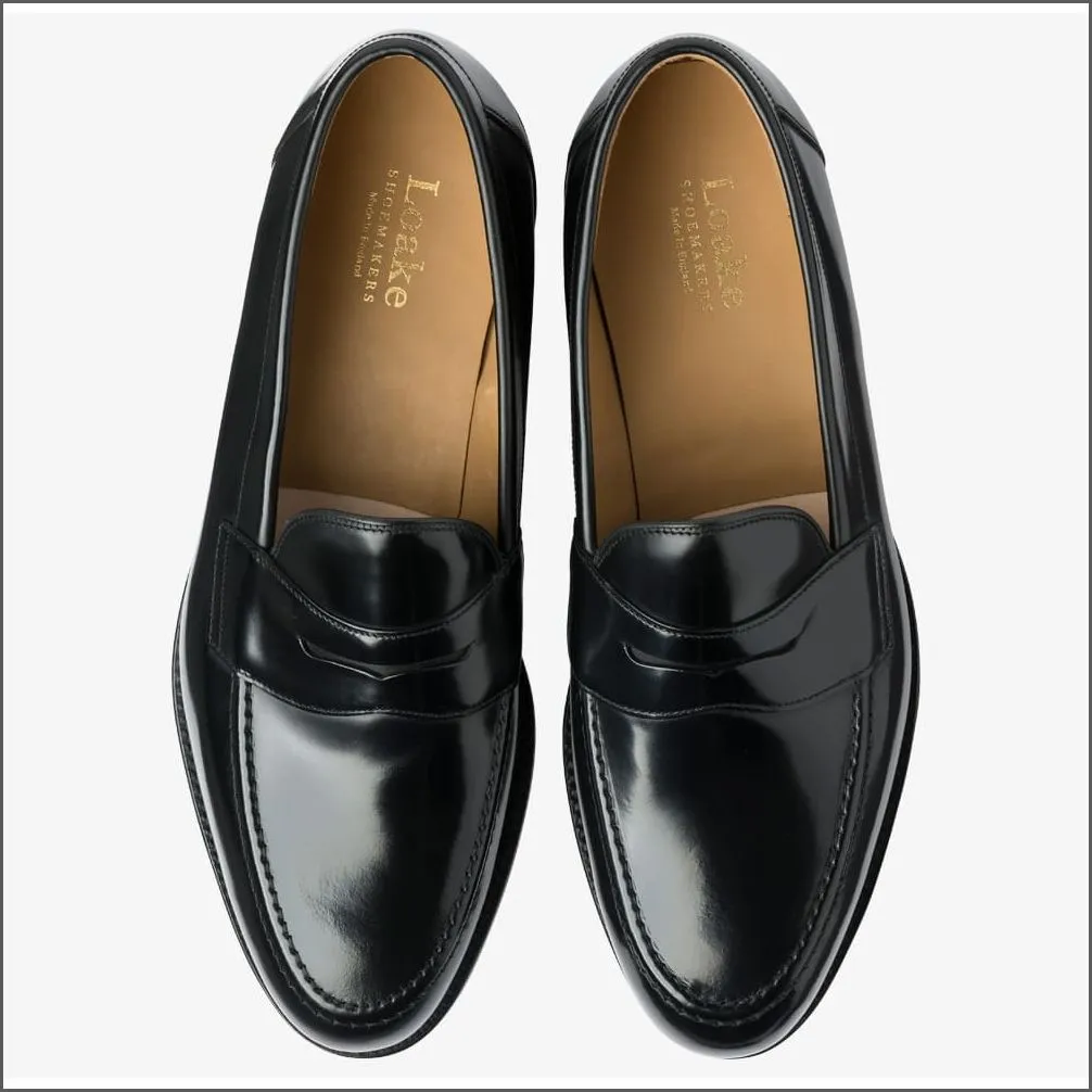 Loake Imperial Black Leather Penny Loafer Size 8.5 Only/