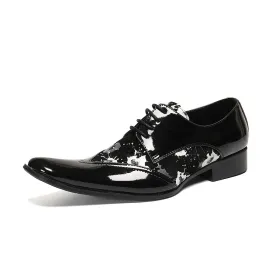 Low Top Pointed Office Oxfords for Men