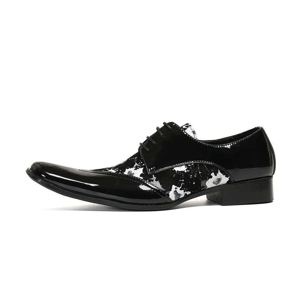 Low Top Pointed Office Oxfords for Men