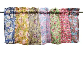 Mango Gifts Patchwork Boho Window Curtain Valance , Multicolour Floral Rod Pocket Valance (Copy)