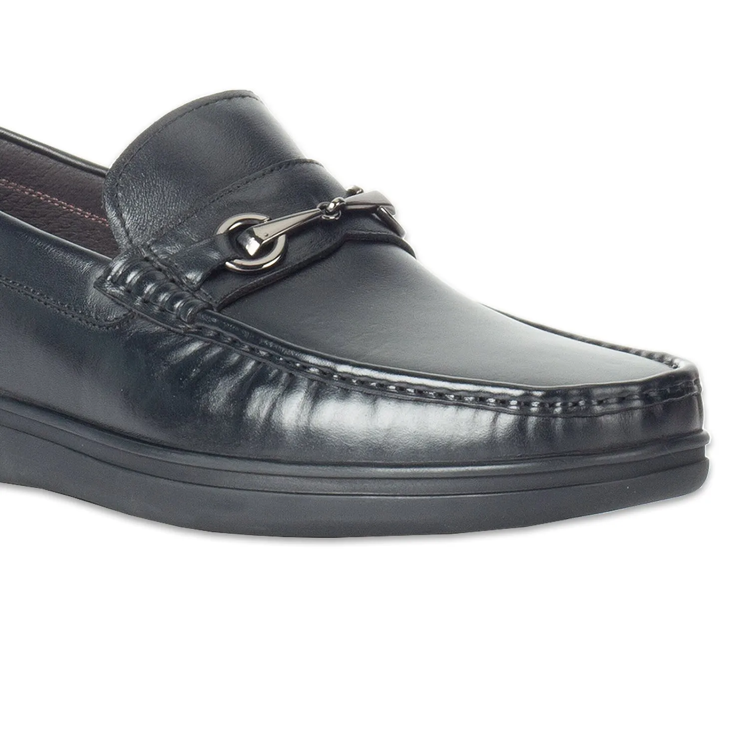 Mars Black Formal Moccasin - Black