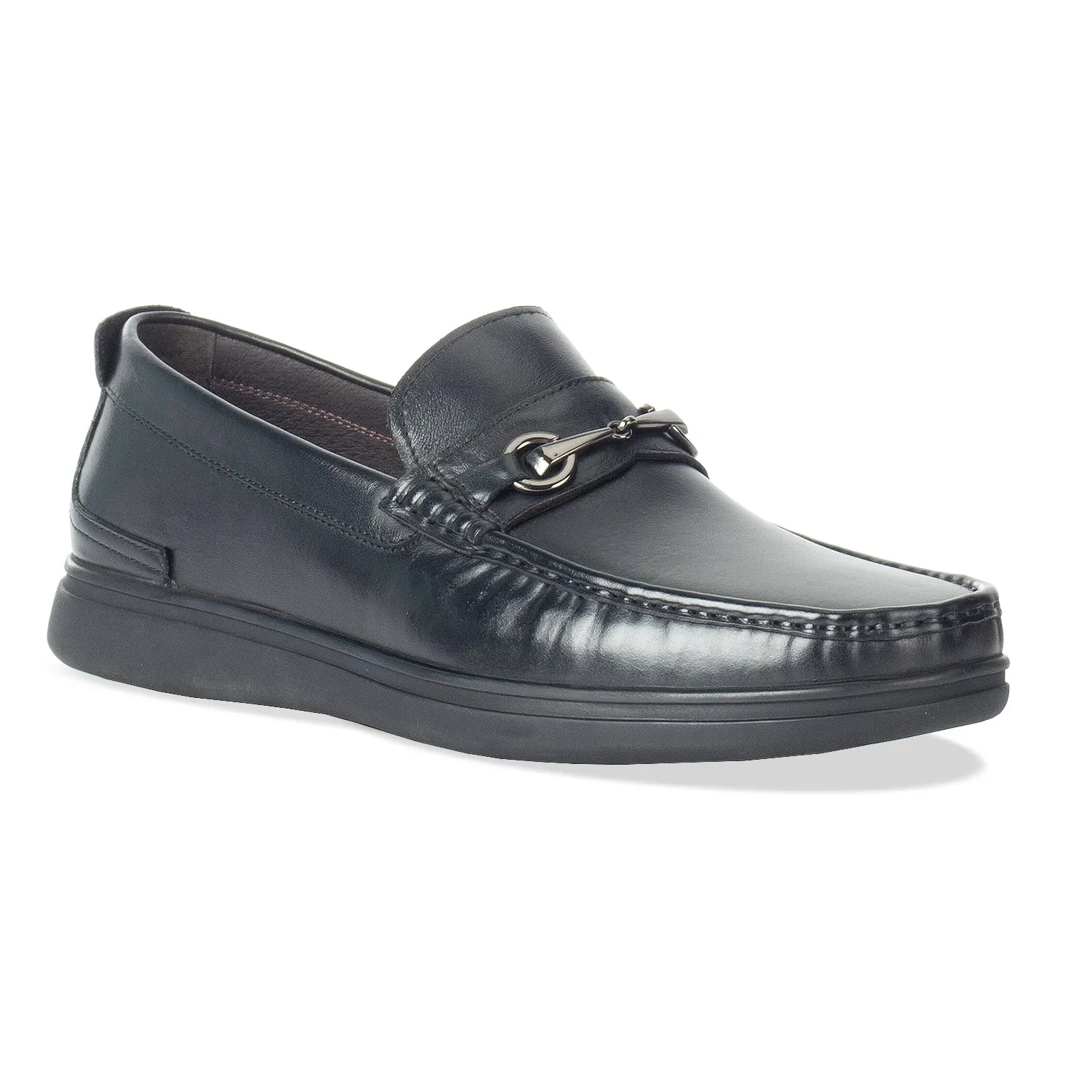 Mars Black Formal Moccasin - Black