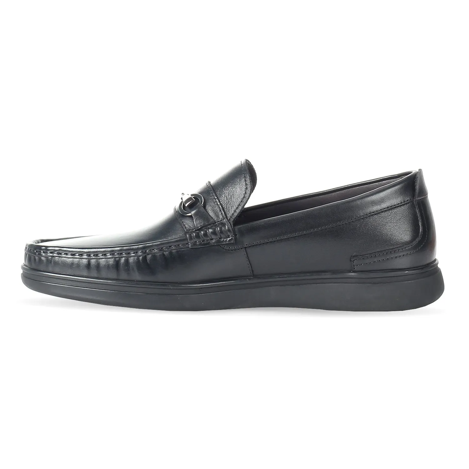 Mars Black Formal Moccasin - Black