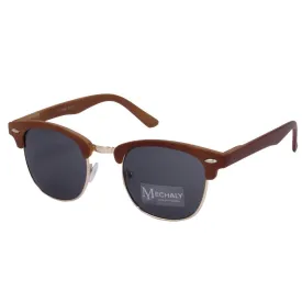 Mechaly Clubmaster Style Brown Sunglasses