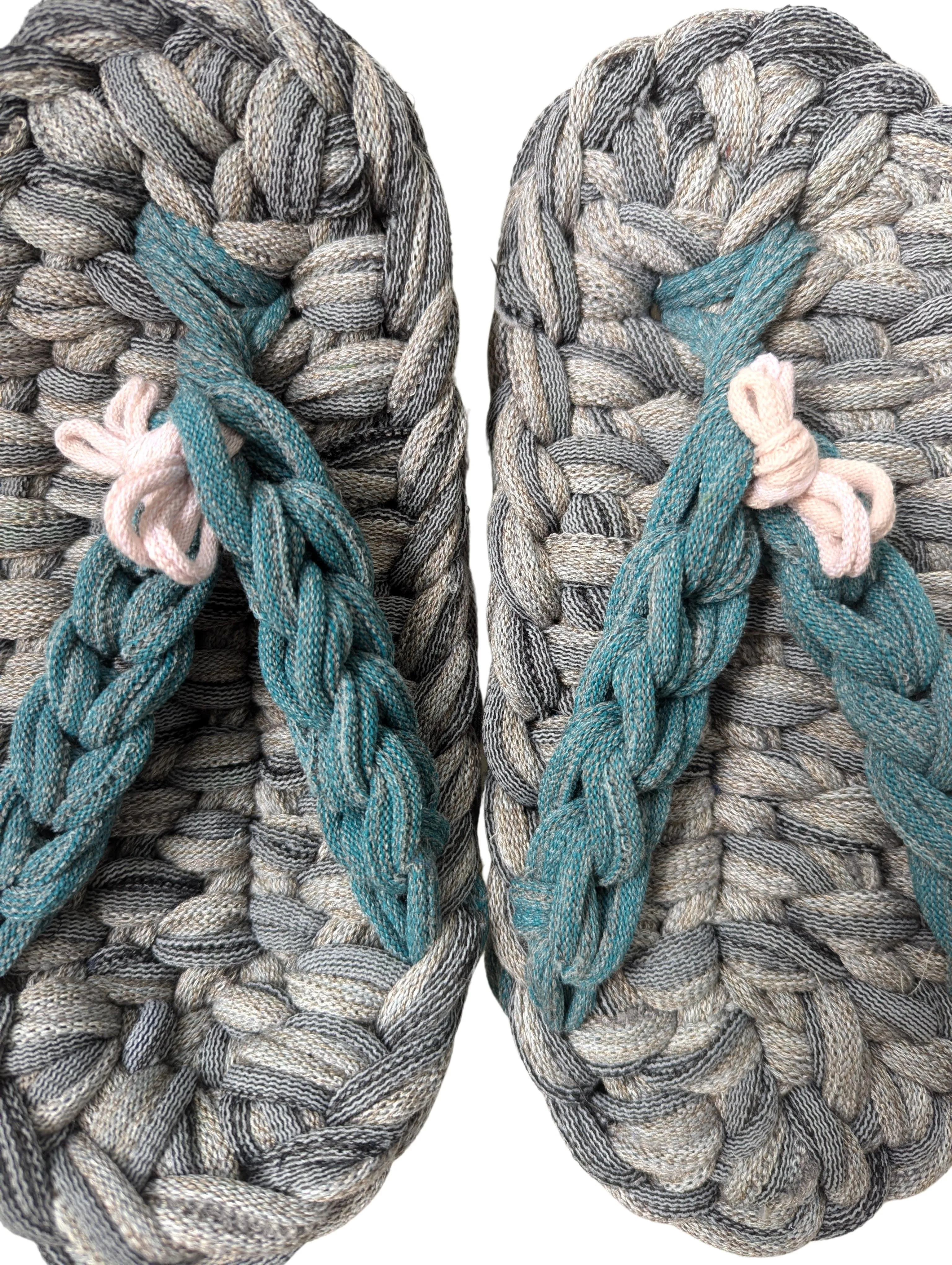 Medium | Knit Up-cycle ZOURI Slippers 2024SS [Medium]