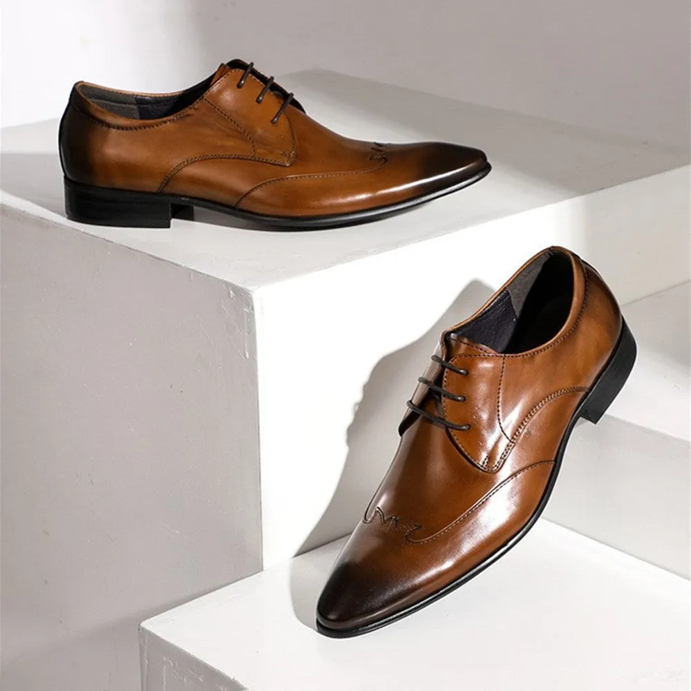 Men Business Lace Up Oxford Shoes