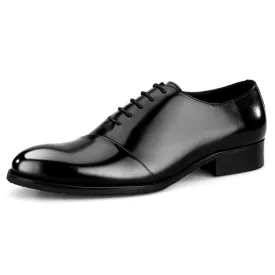 Men Captoe Lace Up Round Toe Formal Shoes