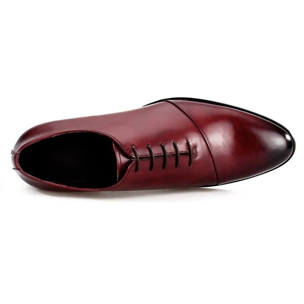 Men Captoe Lace Up Round Toe Formal Shoes