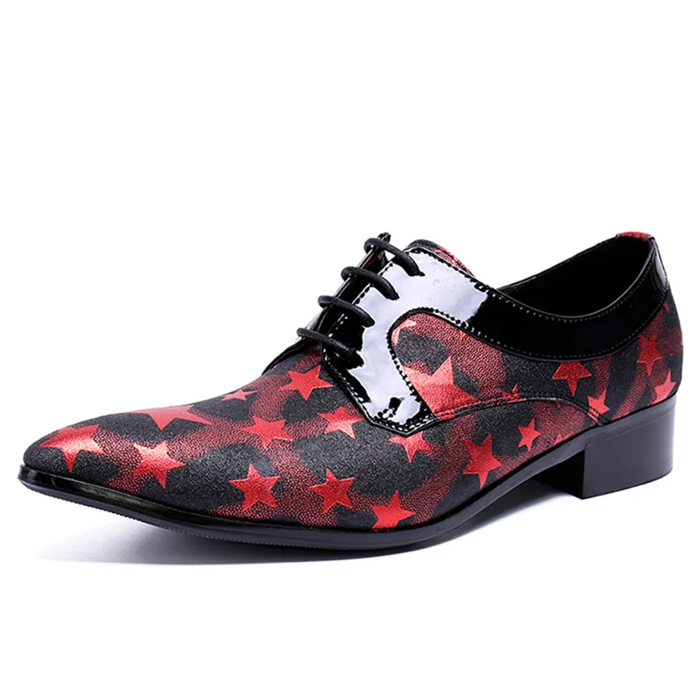 Men Lace Up Two Tones Oxford Shoes