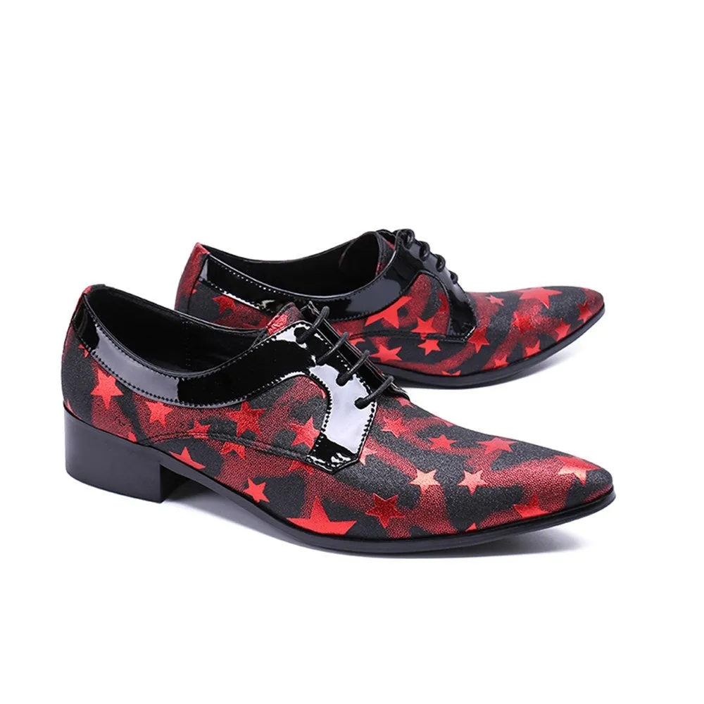 Men Lace Up Two Tones Oxford Shoes