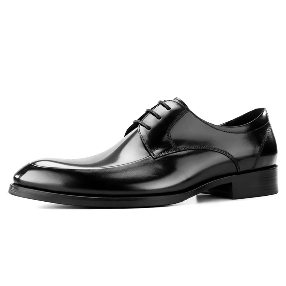 Men Patent Lace Up Formal Shoes