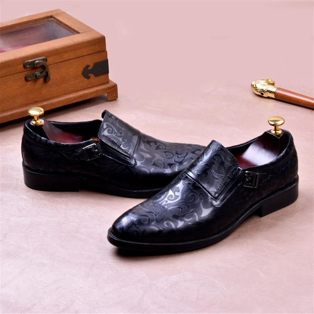 Men Round Toe Oxford Loafer Shoes