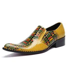 Men Slip On Printed Oxofrd Shoes