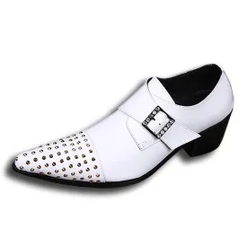 Men Slip On Studs Decoration Monk Strap Oxofrd