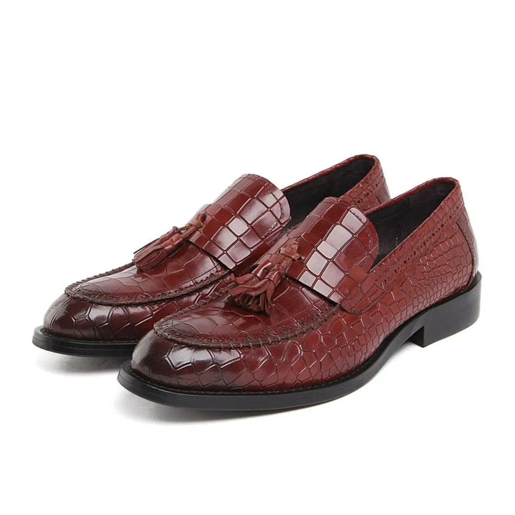 Men Slip On Tassel Decoration Formal Shoes