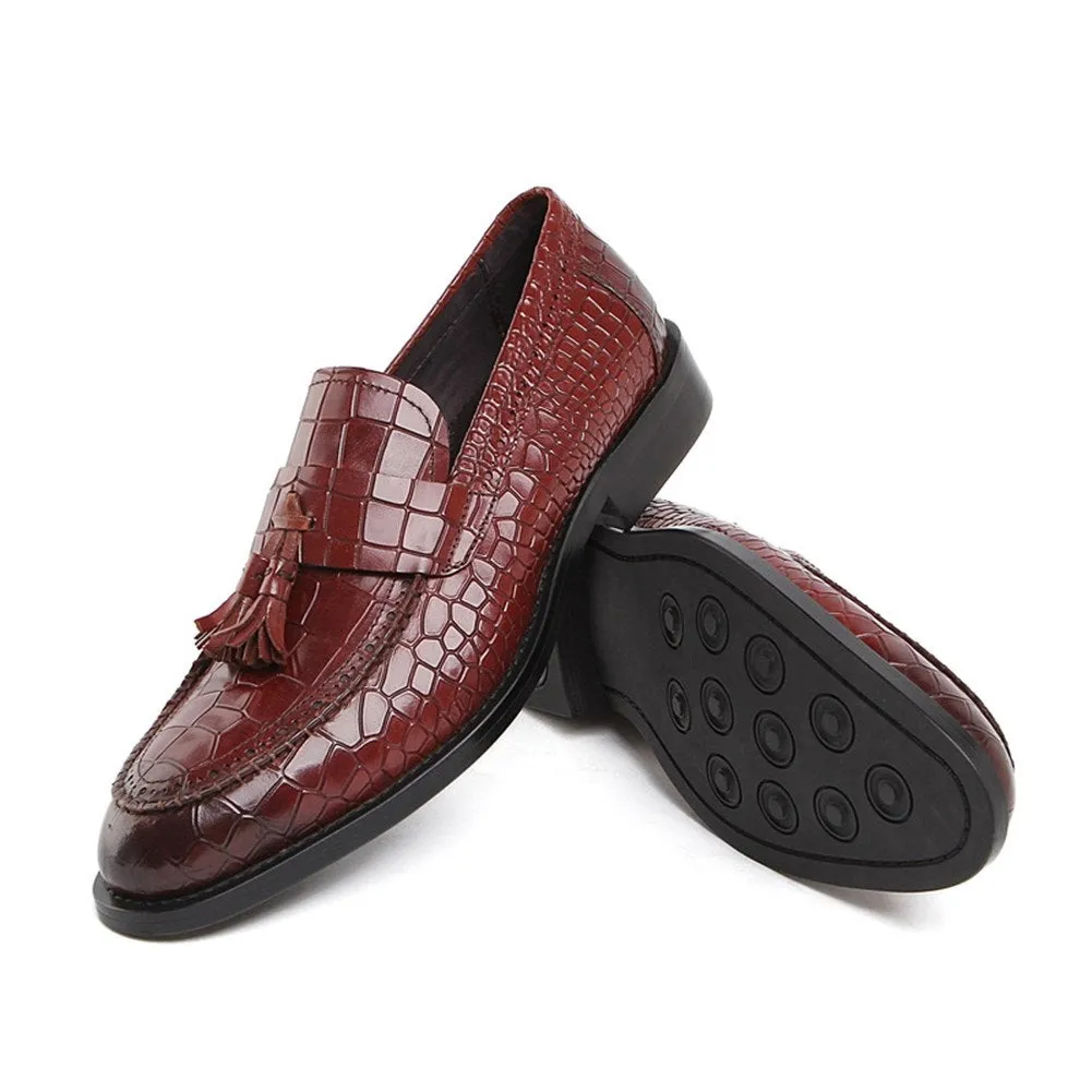 Men Slip On Tassel Decoration Formal Shoes