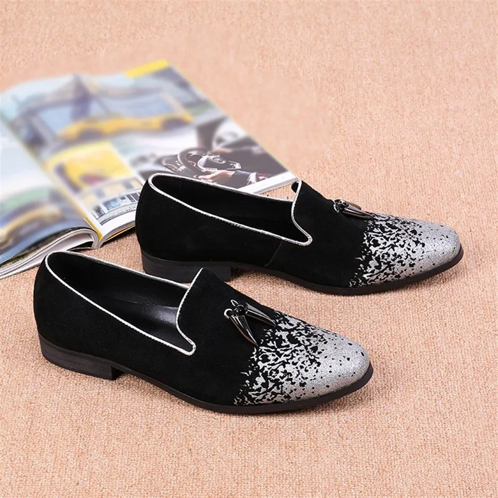 Men Steel Toe Tassel Casual Loafer