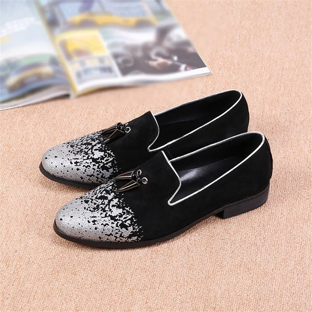 Men Steel Toe Tassel Casual Loafer