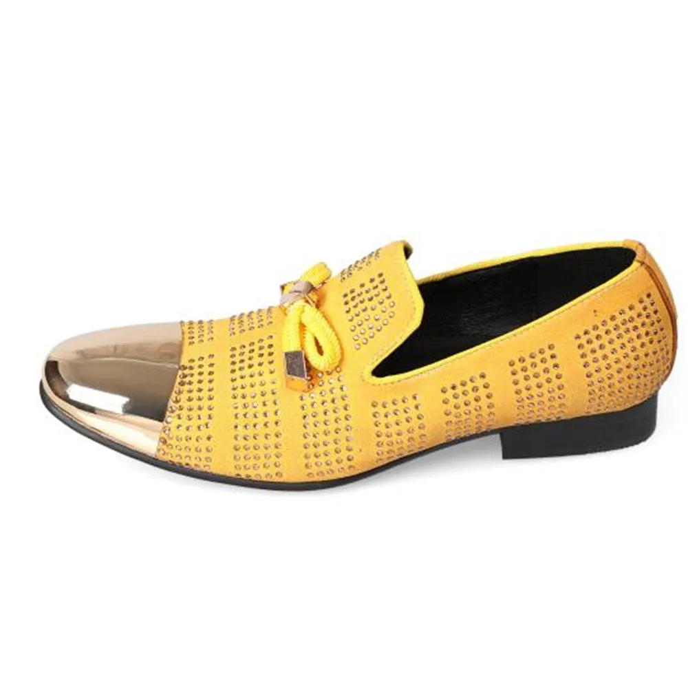 Men Steel Toe Yellow Color Loafer