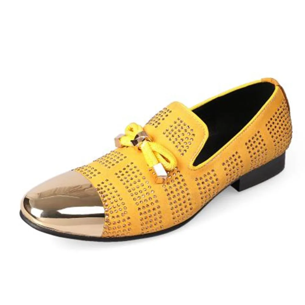 Men Steel Toe Yellow Color Loafer