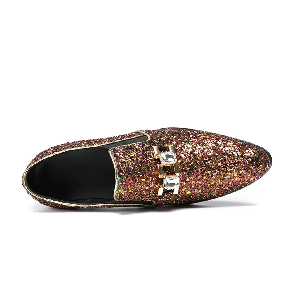 Mens Giltter Slip On Loafer