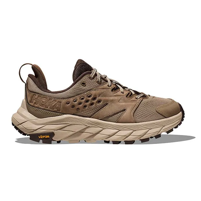 Hoka Mens Anacapa Breeze Trail Shoes in Dune/Oxford Tan