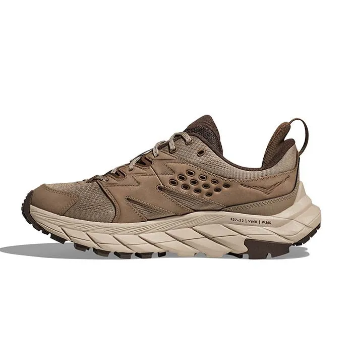 Hoka Mens Anacapa Breeze Trail Shoes in Dune/Oxford Tan