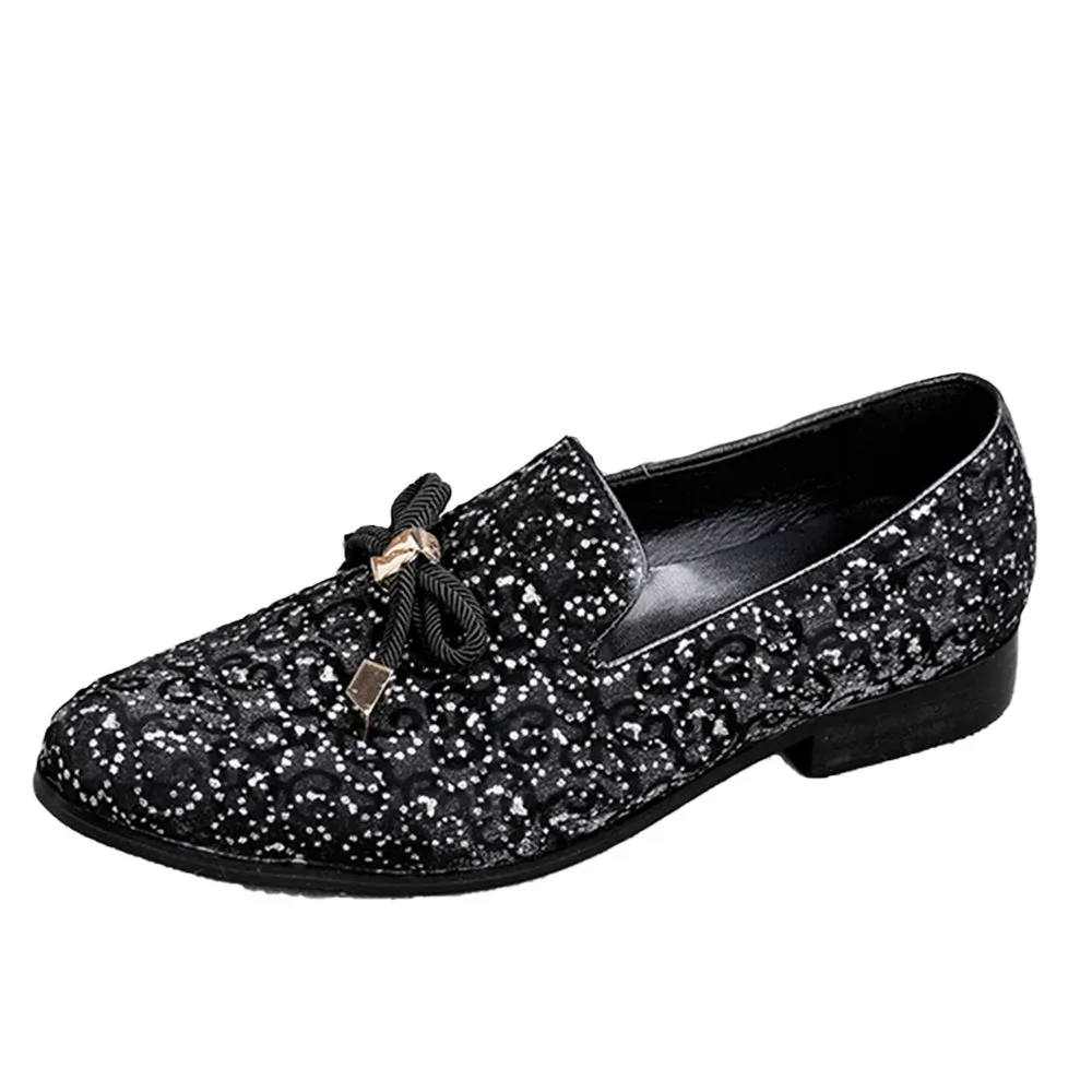 Mens Oxfords with Decoration Pointed Low Top