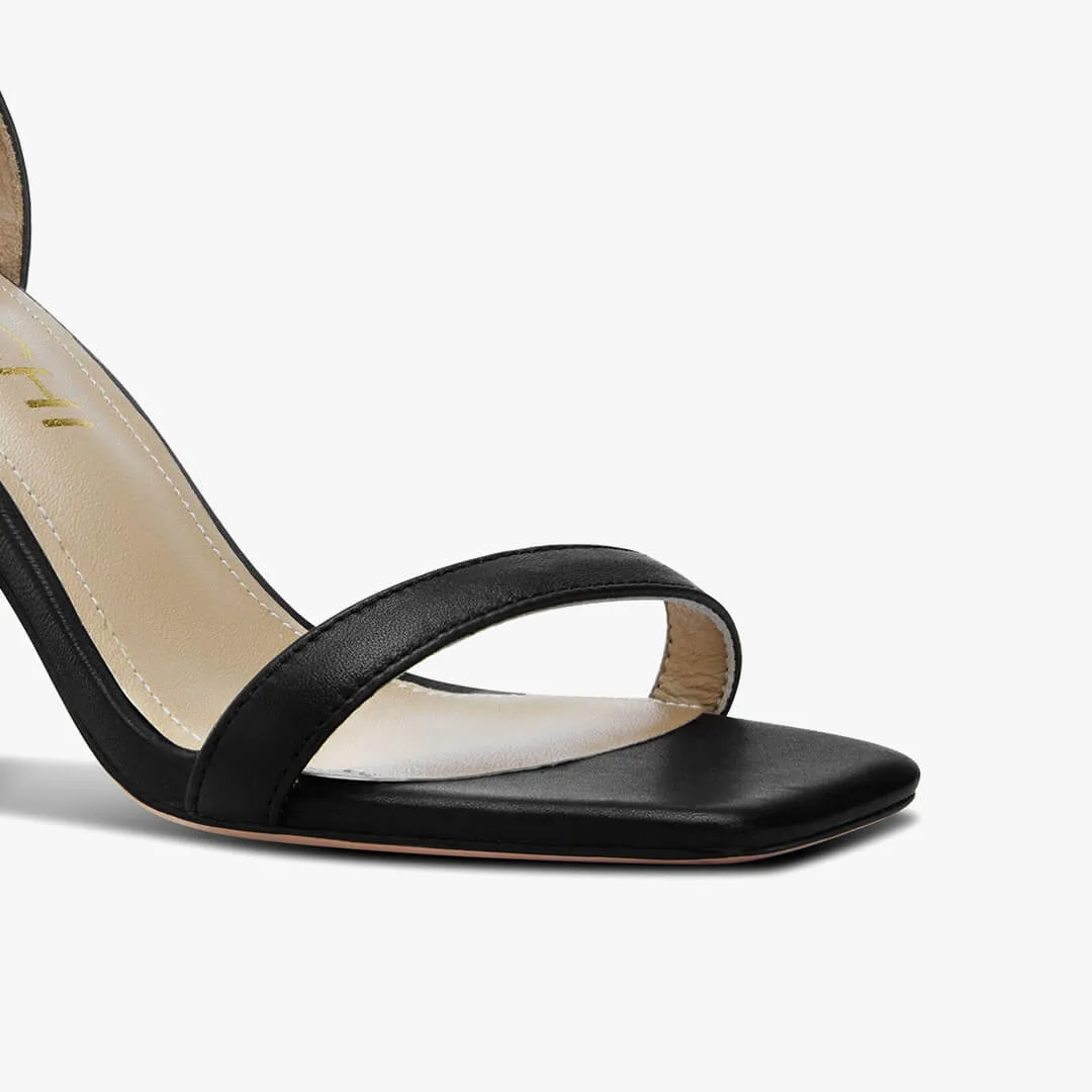 MINNY - Elegant Black Strappy Sandal