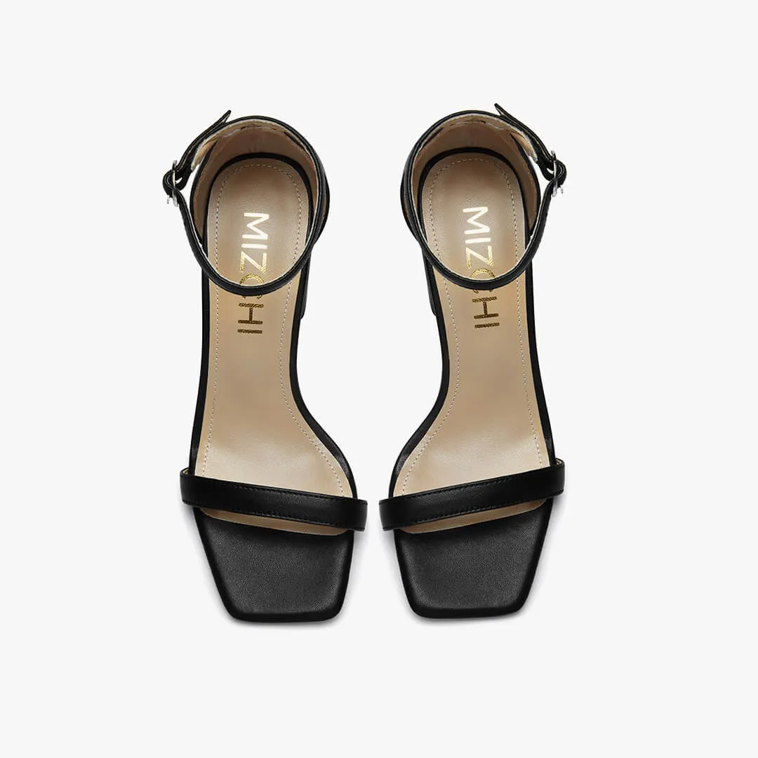 MINNY - Elegant Black Strappy Sandal