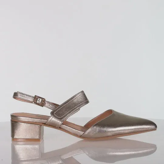 Minx Astrid Bronze Metallic Slingback Shoe