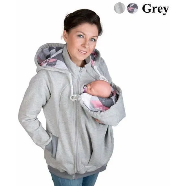 Mother's Winter Kangaroo Pouch Hoodie