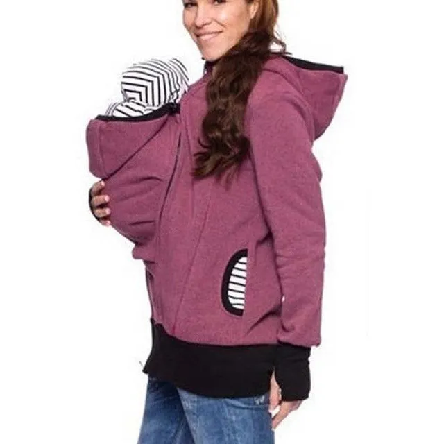 Mother's Winter Kangaroo Pouch Hoodie