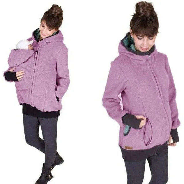 Mother's Winter Kangaroo Pouch Hoodie