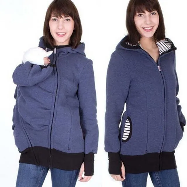 Mother's Winter Kangaroo Pouch Hoodie