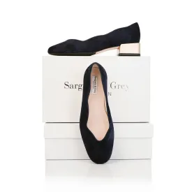 Olivia Wide Fit Pumps – Black Suede