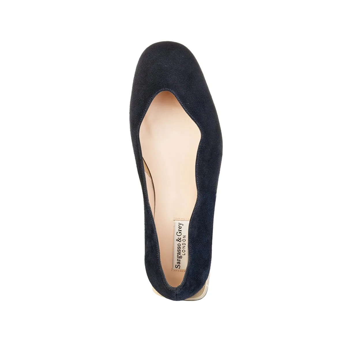 Olivia Wide Fit Pumps – Navy Suede