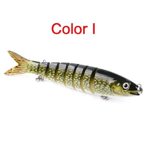 Pike Fishing Lures Artificial Multi Jointed Sections Hard Bait Trolling Pike Carp Fishing Tools